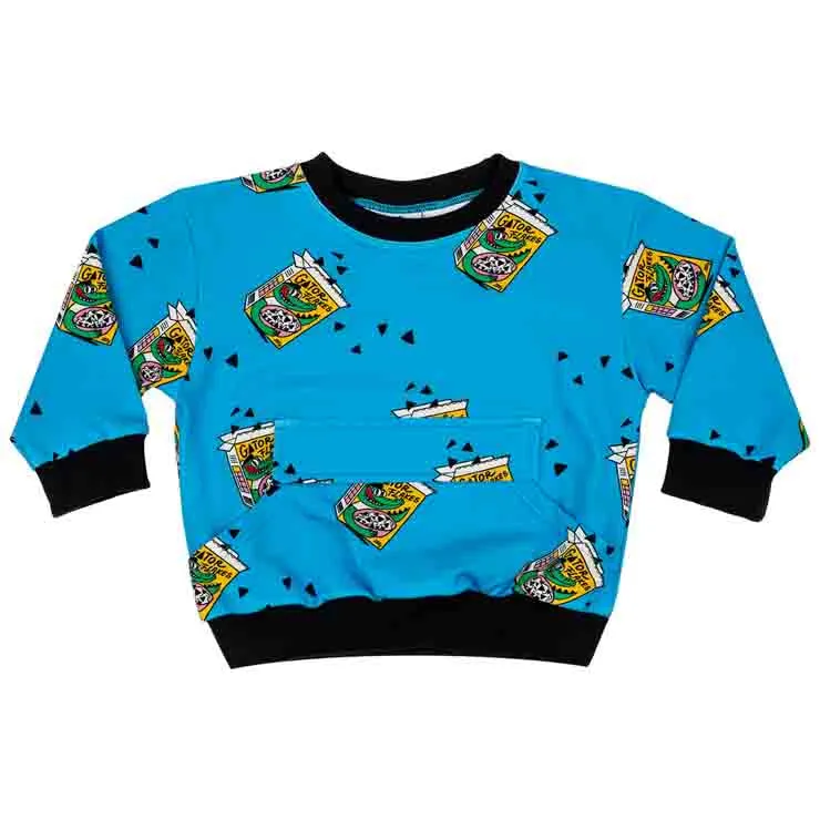 Raspberry Republic Sweatshirt with Front Pocket - Gator Blue
