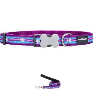 Red Dingo - Purple Unicorn Dog Collar - X Small