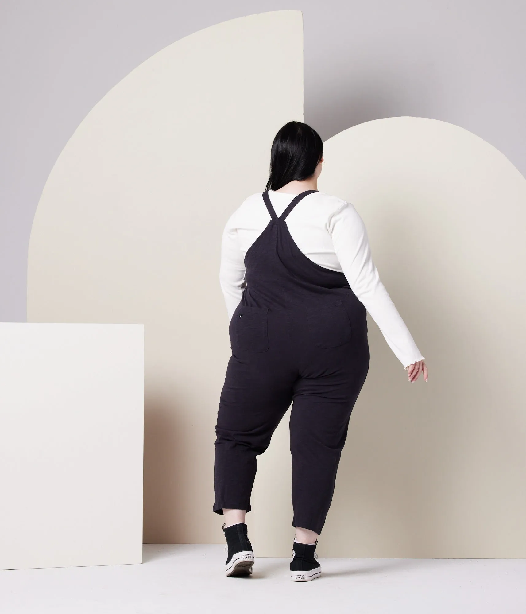 Rhythm Adjustable Overall - Washed Black