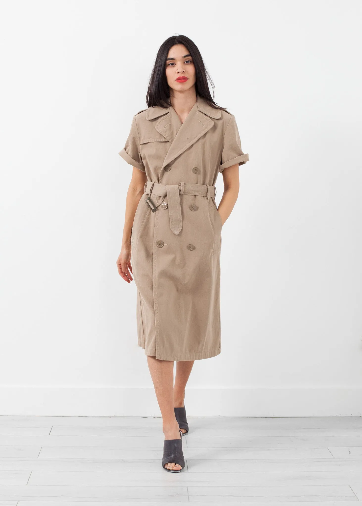 Rolled Sleeve Trenchcoat - More Choice