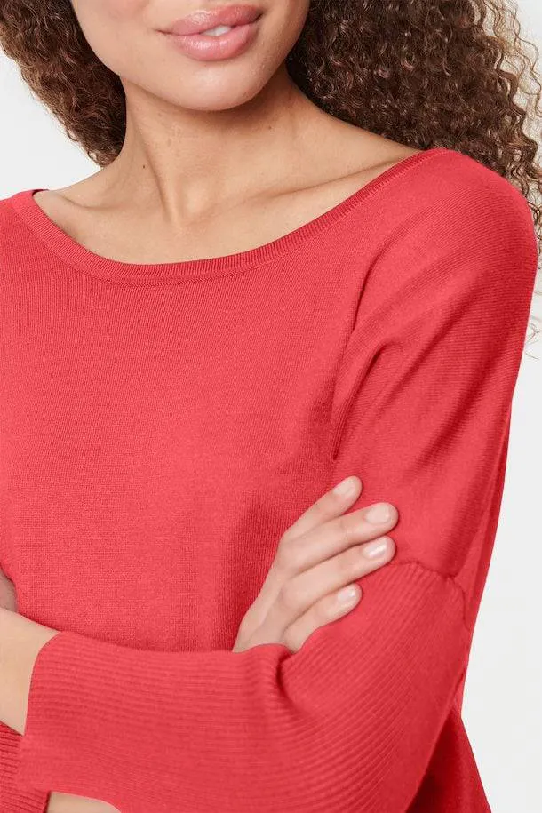 Saint Tropez SS23 Mila 3/4 Sleeve Batwing Fine Knit Jumper