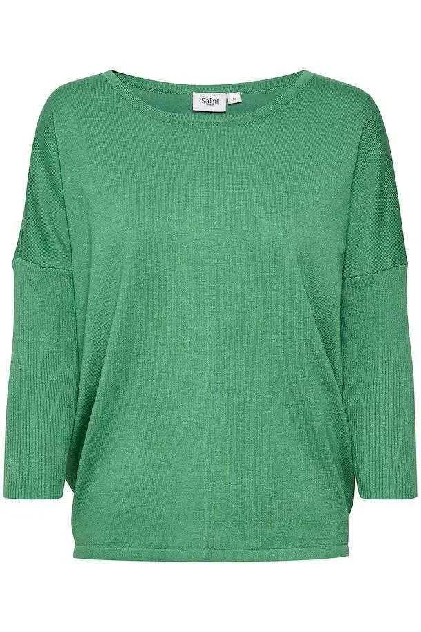 Saint Tropez SS23 Mila 3/4 Sleeve Batwing Fine Knit Jumper