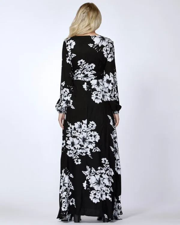 SASS Hattie Wrap Maxi Dress