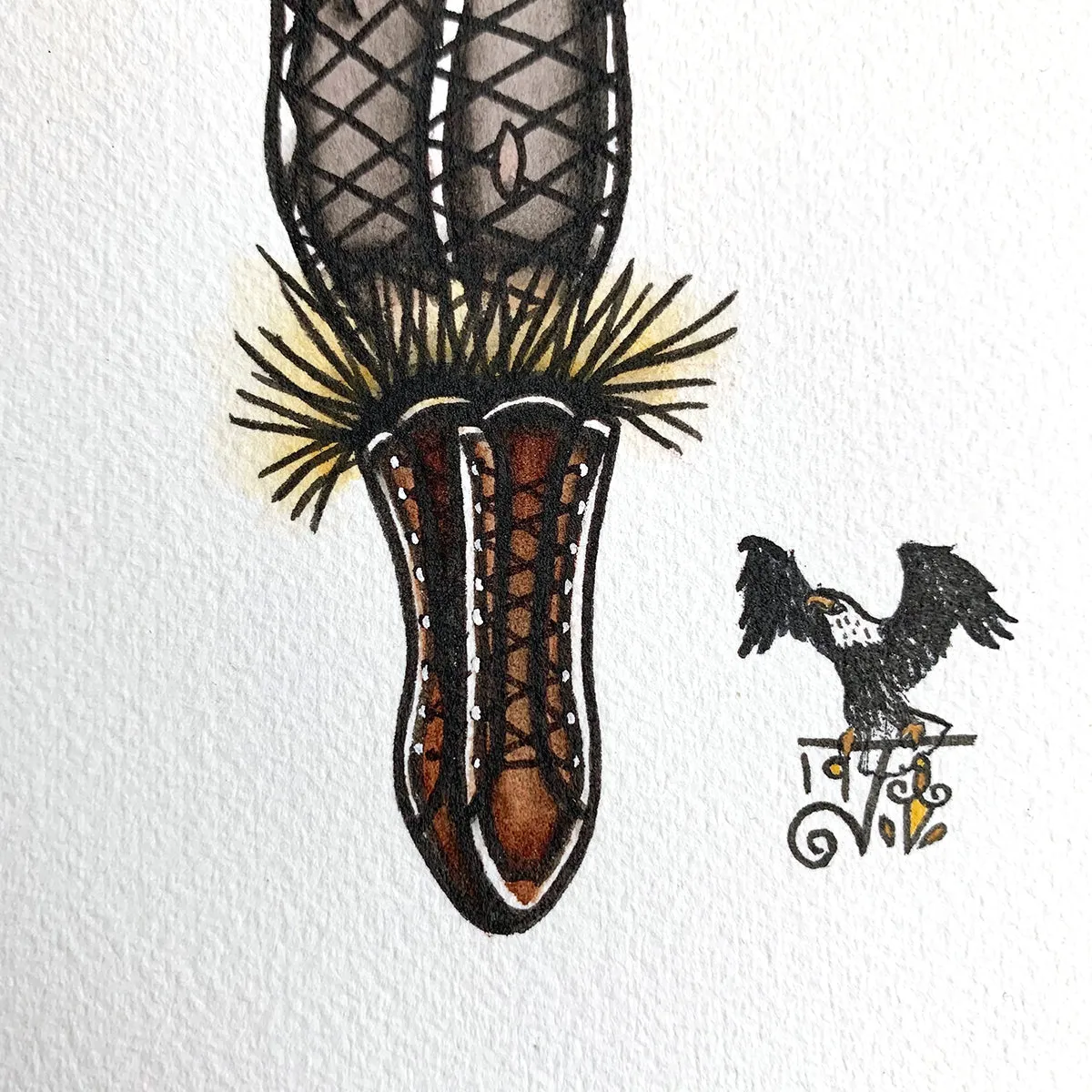 Scarecrow Pinup Original Painting