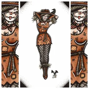 Scarecrow Pinup Original Painting