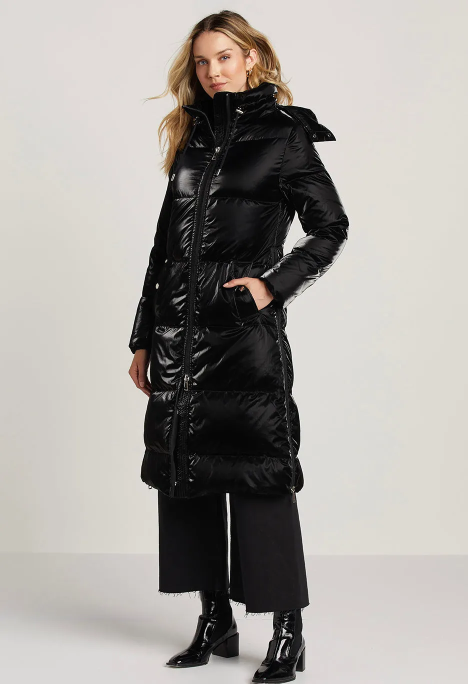 Scarlet Long Down Coat