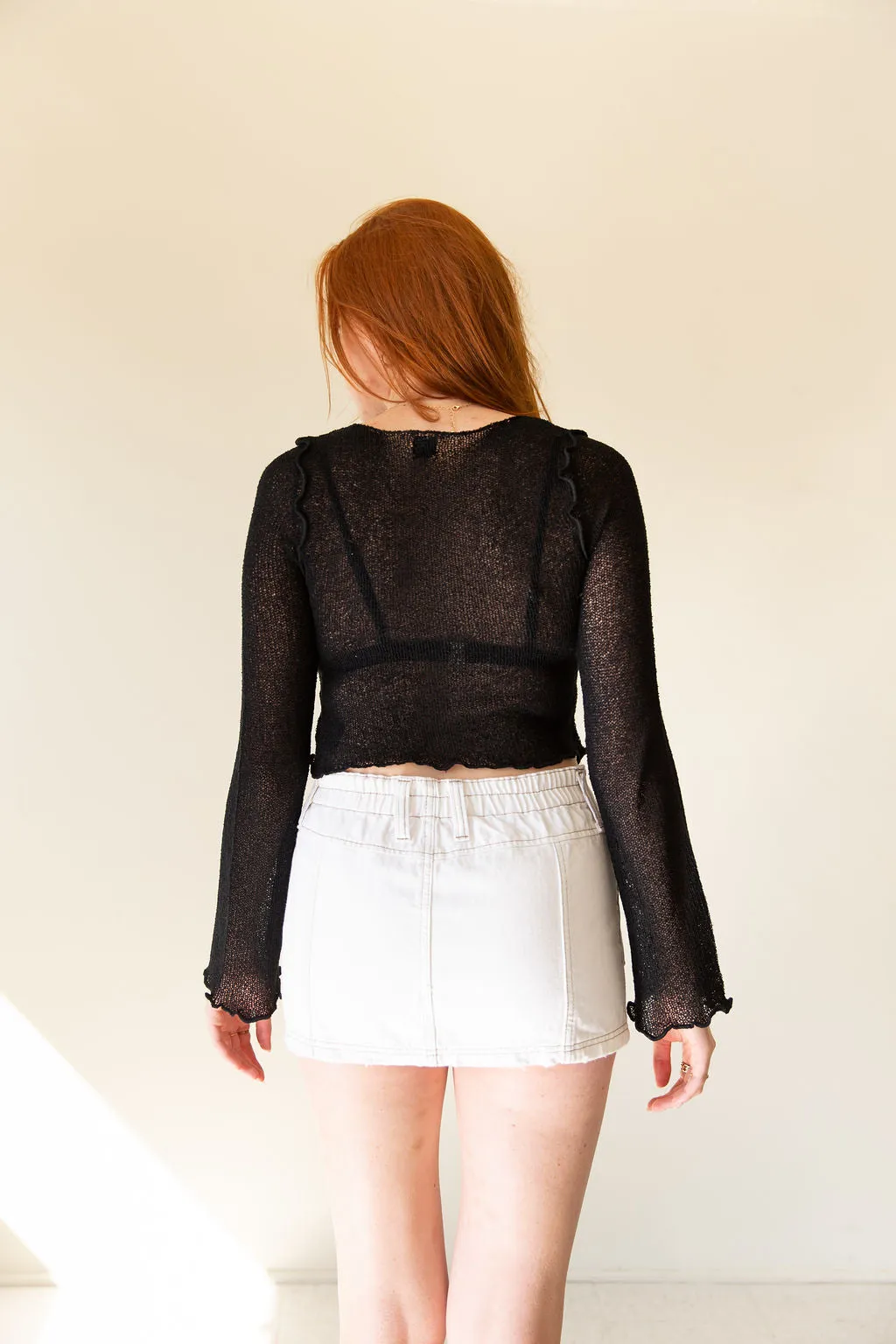 Sheer Slash Neck Top by BDG