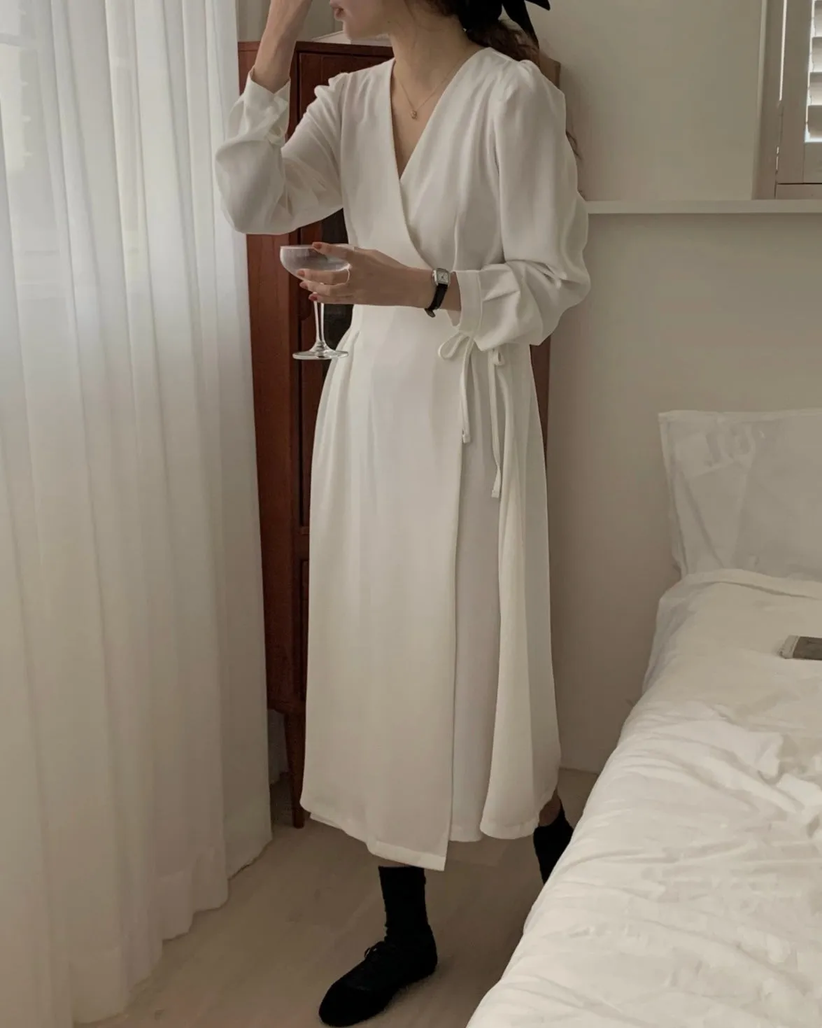 Sia Wrap Long Dress