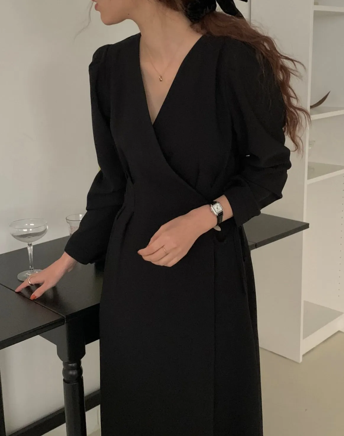 Sia Wrap Long Dress