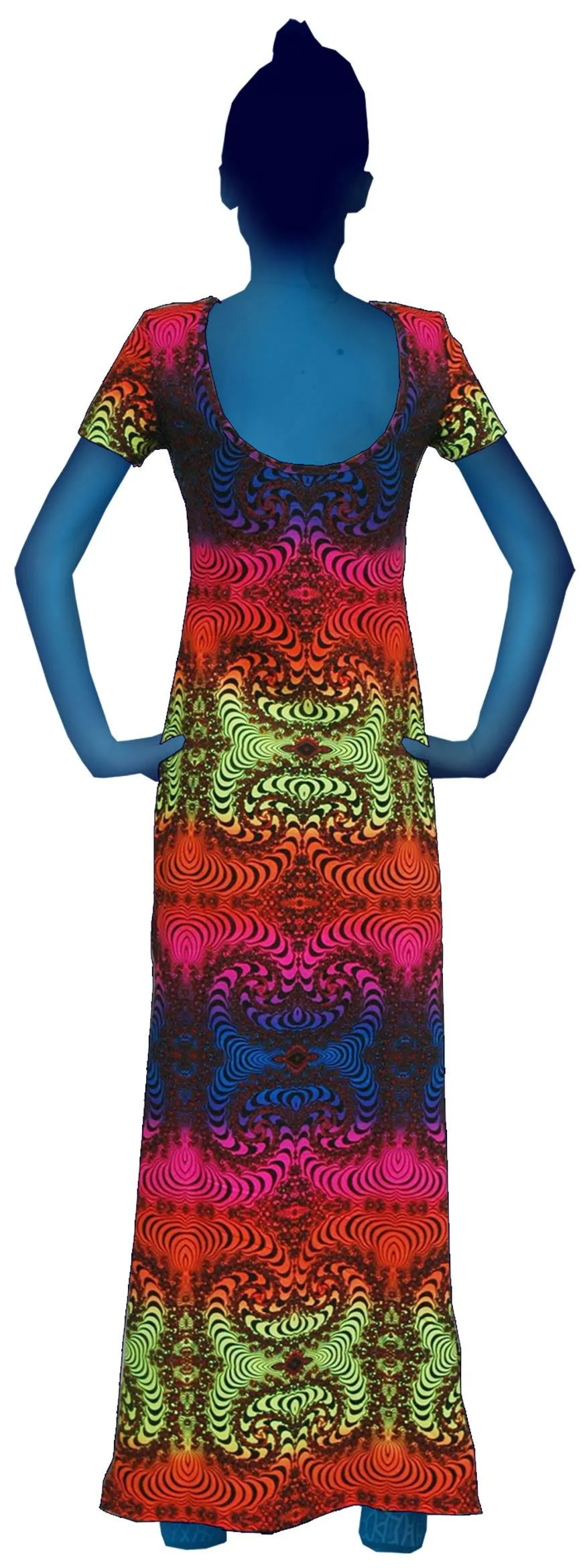 Slinky Dress  : Rainbow Fractal