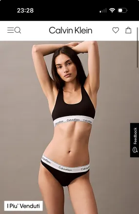 Slip calvin klein molla alta basic 3787