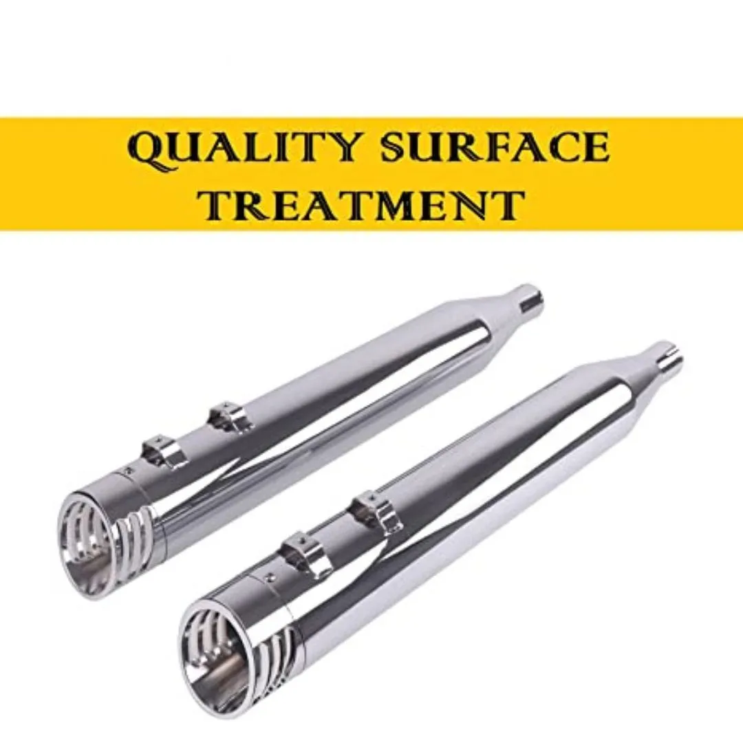 Slip on Mufflers for Harley all Trike Models, 4.0” Exhaust Pipes, Amazing Sound for Harley Davidson 2009-UP