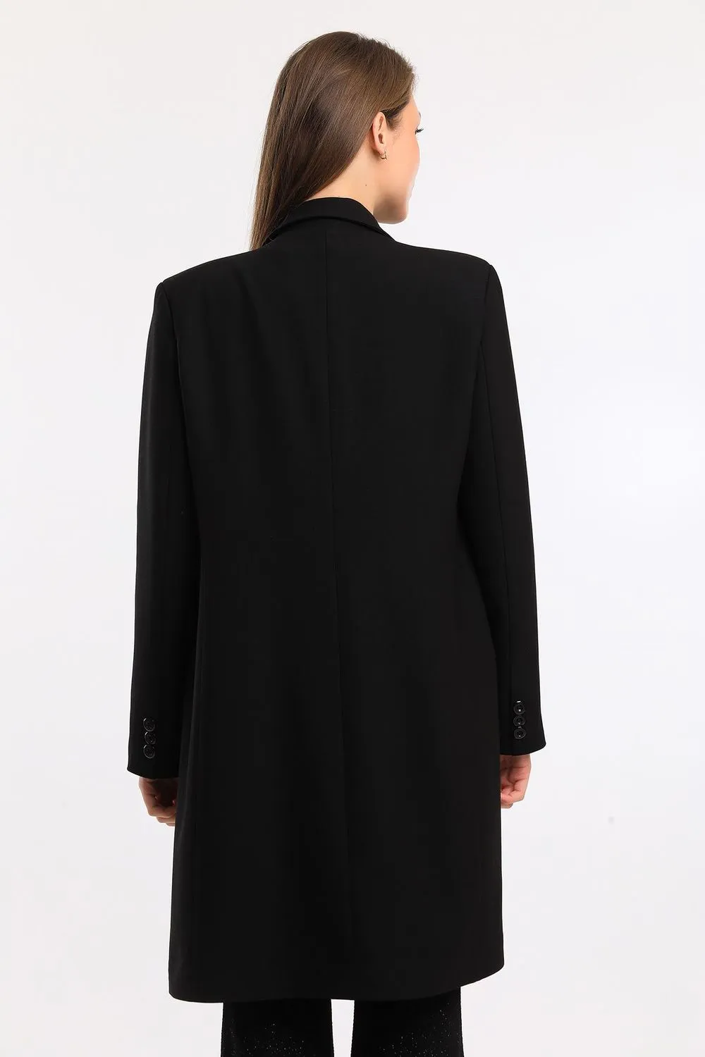 SNS Sense Black Lined Long Trench Coat - Hemel Hempstead