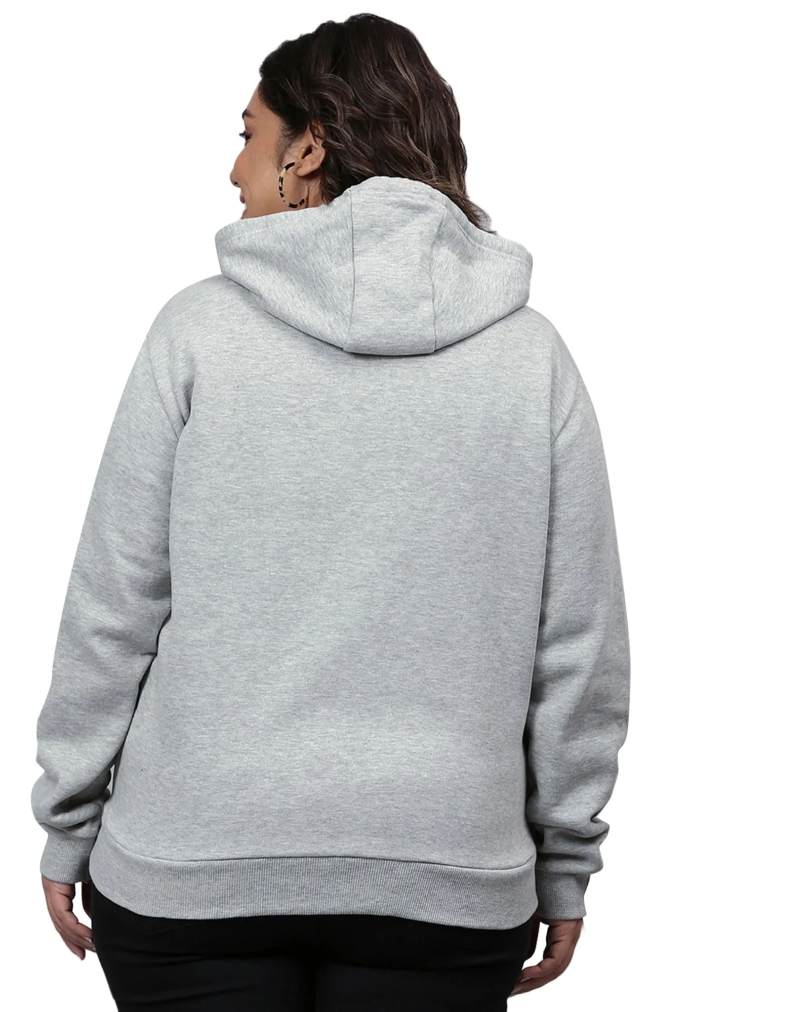 Solid Stylish Casual  Sweatshirt | Light Grey