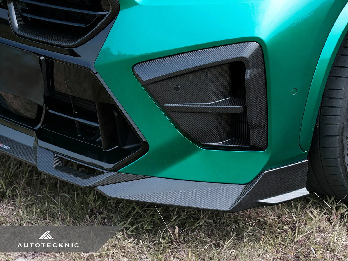 SQ-Aero Carbon Fiber Front Bumper Trim Set - F95 X5M LCI | F96 X6M LCI