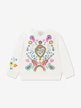 Stella McCartney Girls Illustrated Sweatshirt in Ivory