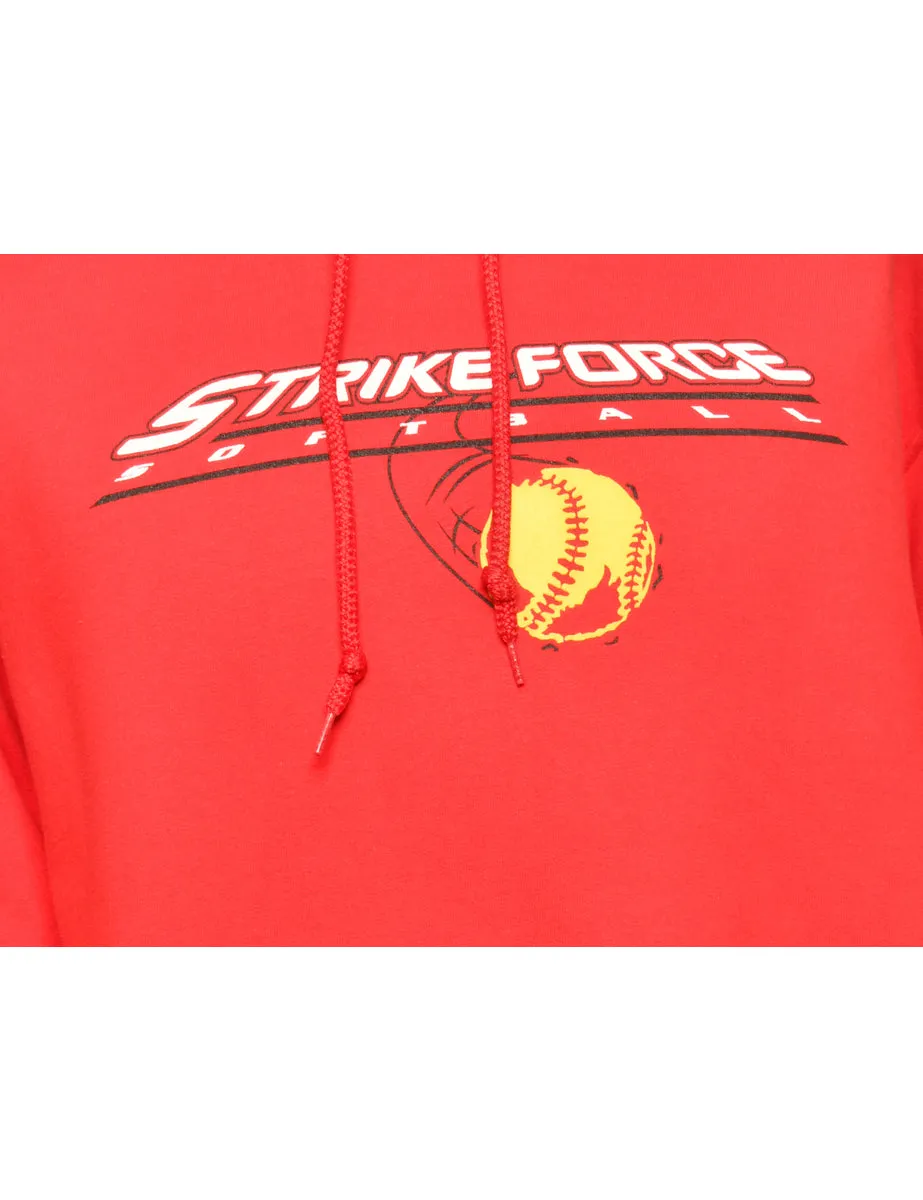Strikeforce Softball Hooded Sports Sweatshirt - L