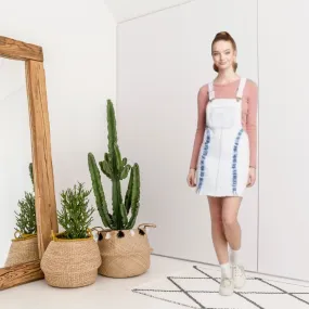 Tie Dye Denim Overall Dress