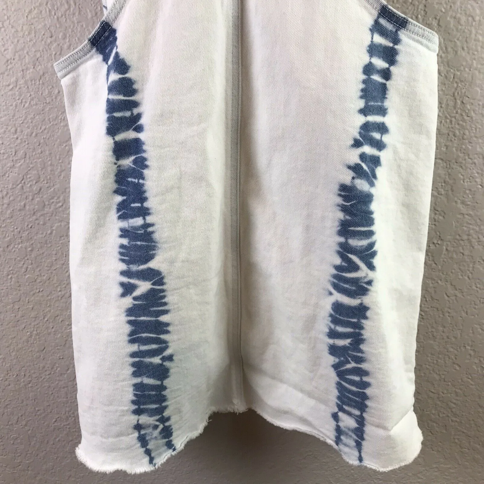 Tie Dye Denim Overall Dress