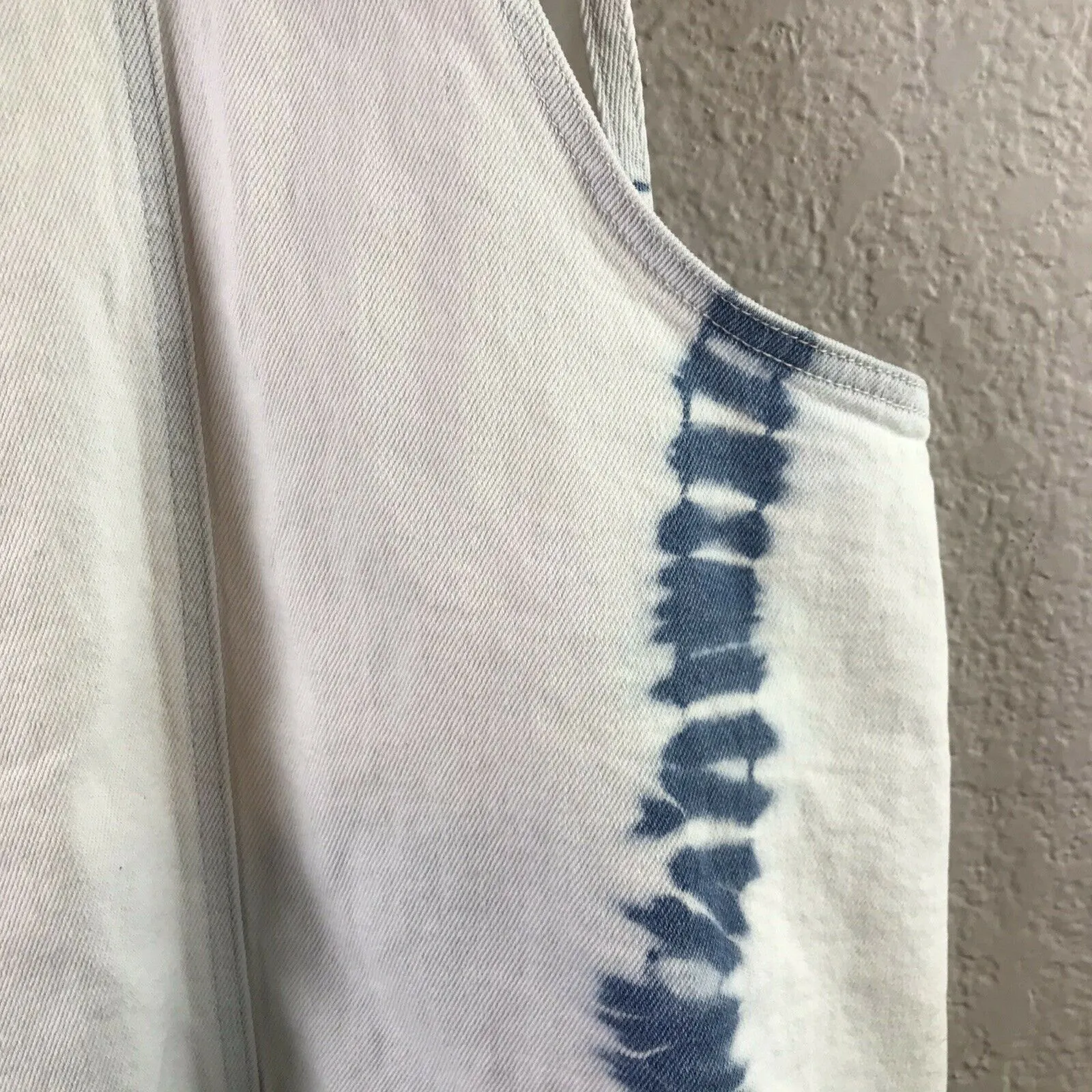 Tie Dye Denim Overall Dress