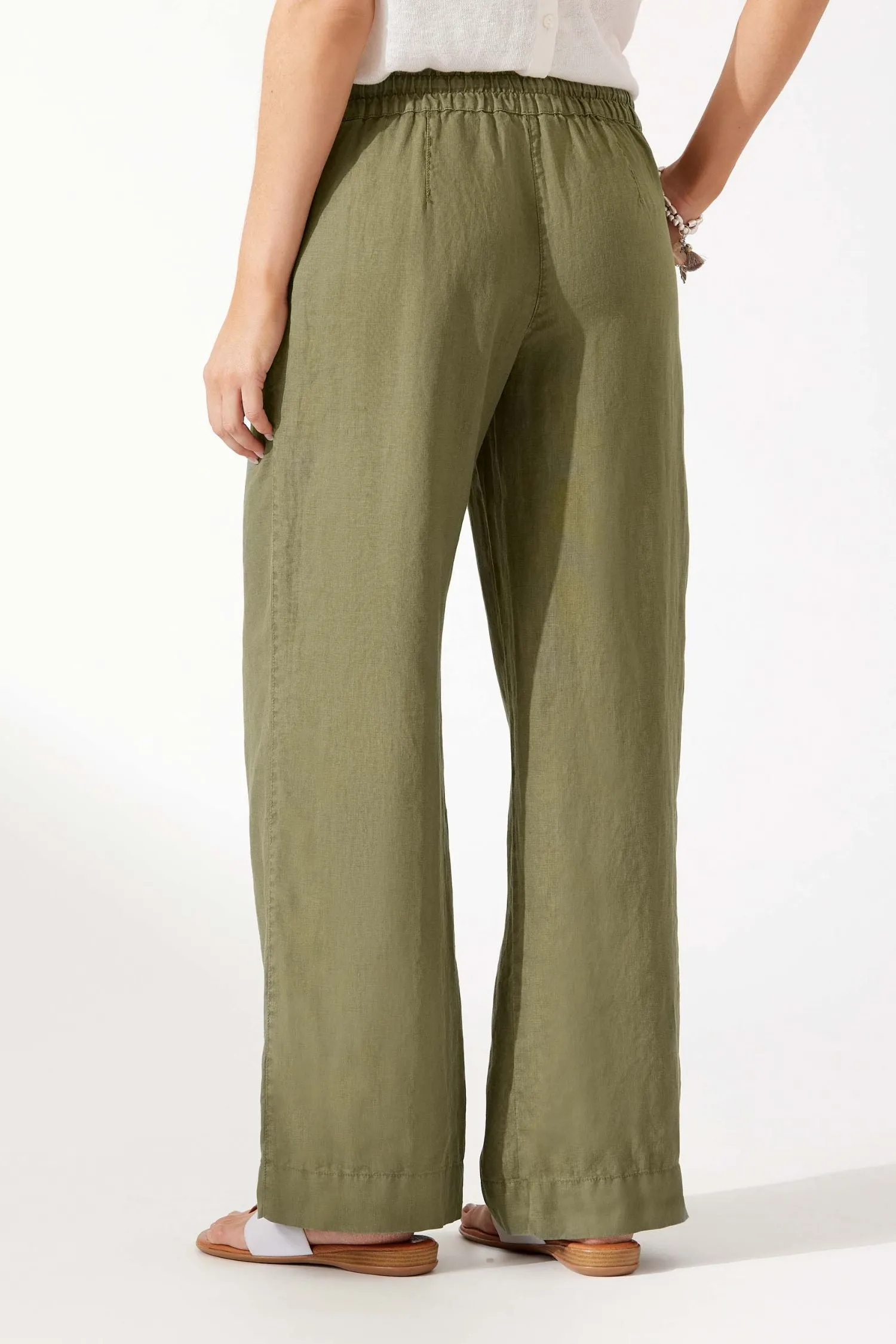Tommy Bahama Two Palms High-Rise Linen Easy Pants - Style SW120843