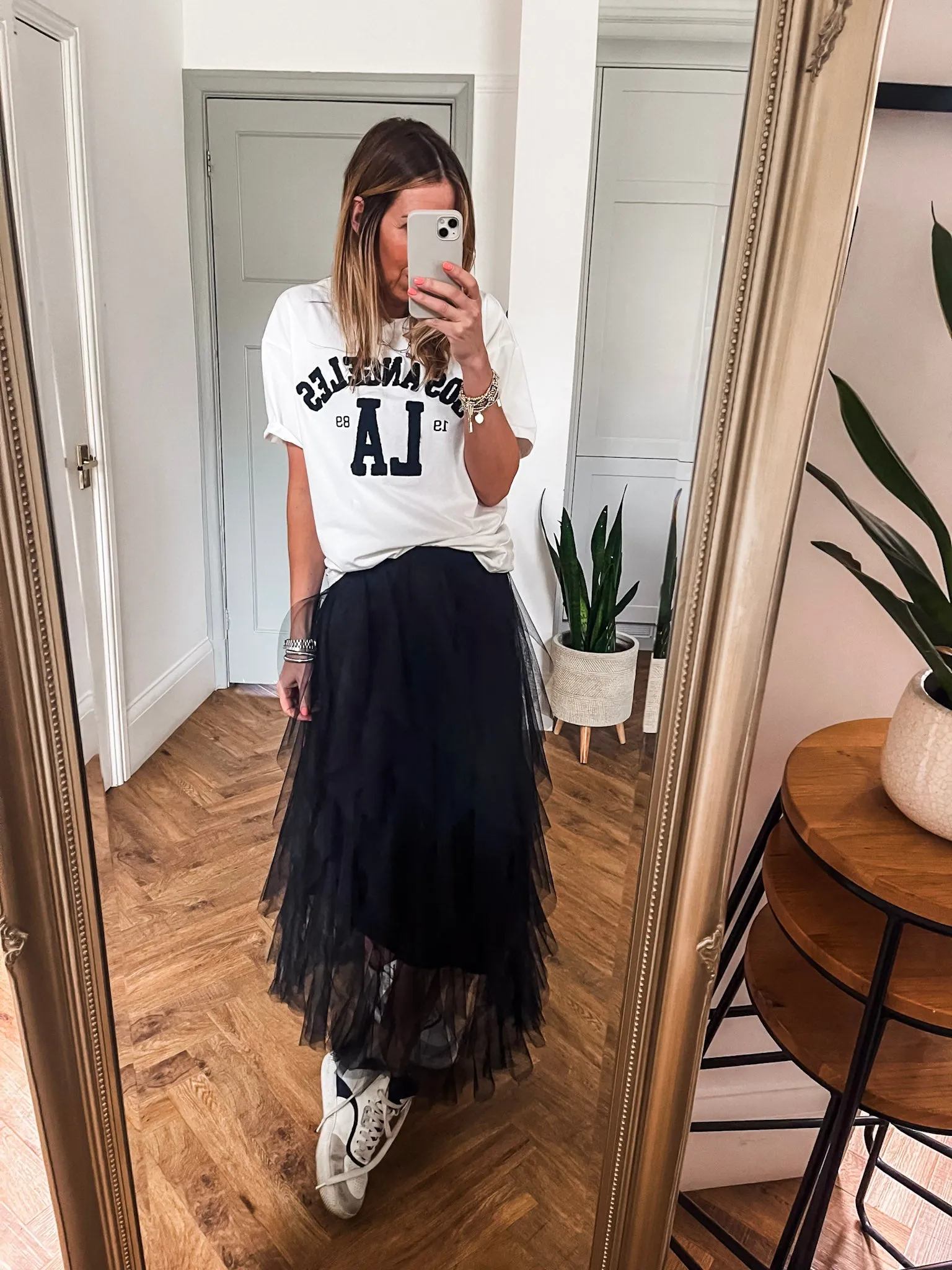Tulle Layered Mesh Skirt