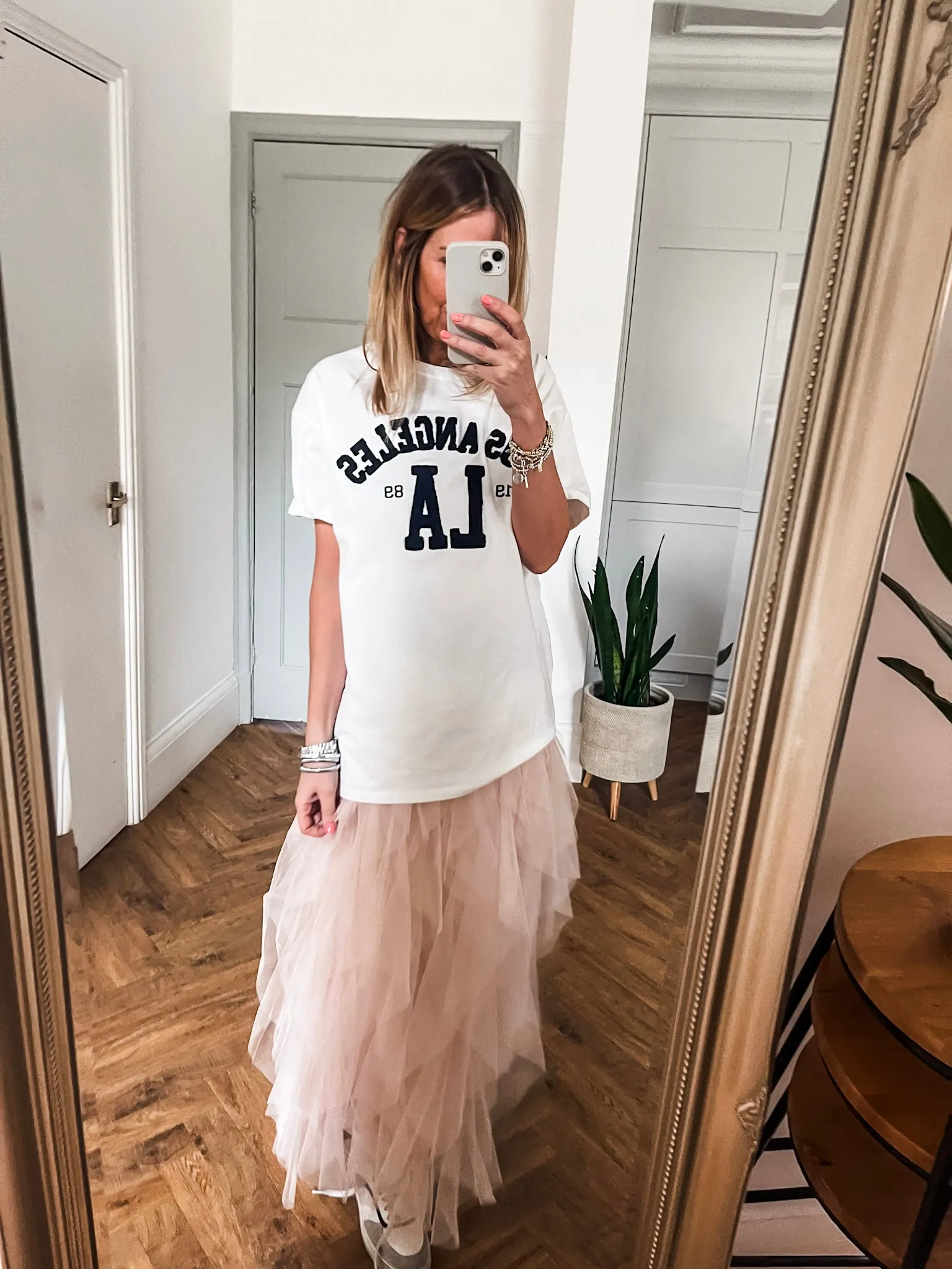 Tulle Layered Mesh Skirt