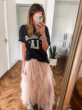 Tulle Layered Mesh Skirt