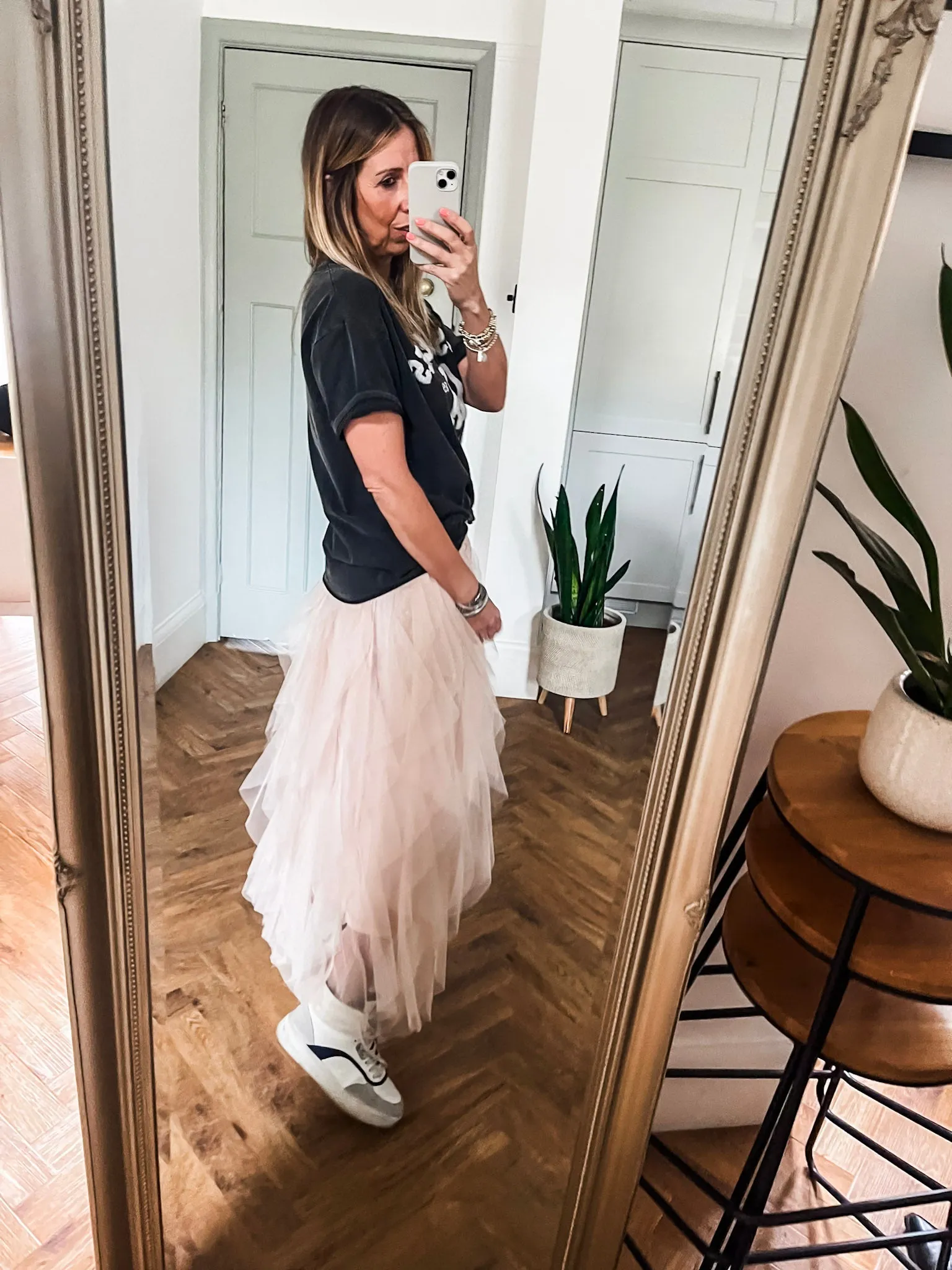 Tulle Layered Mesh Skirt