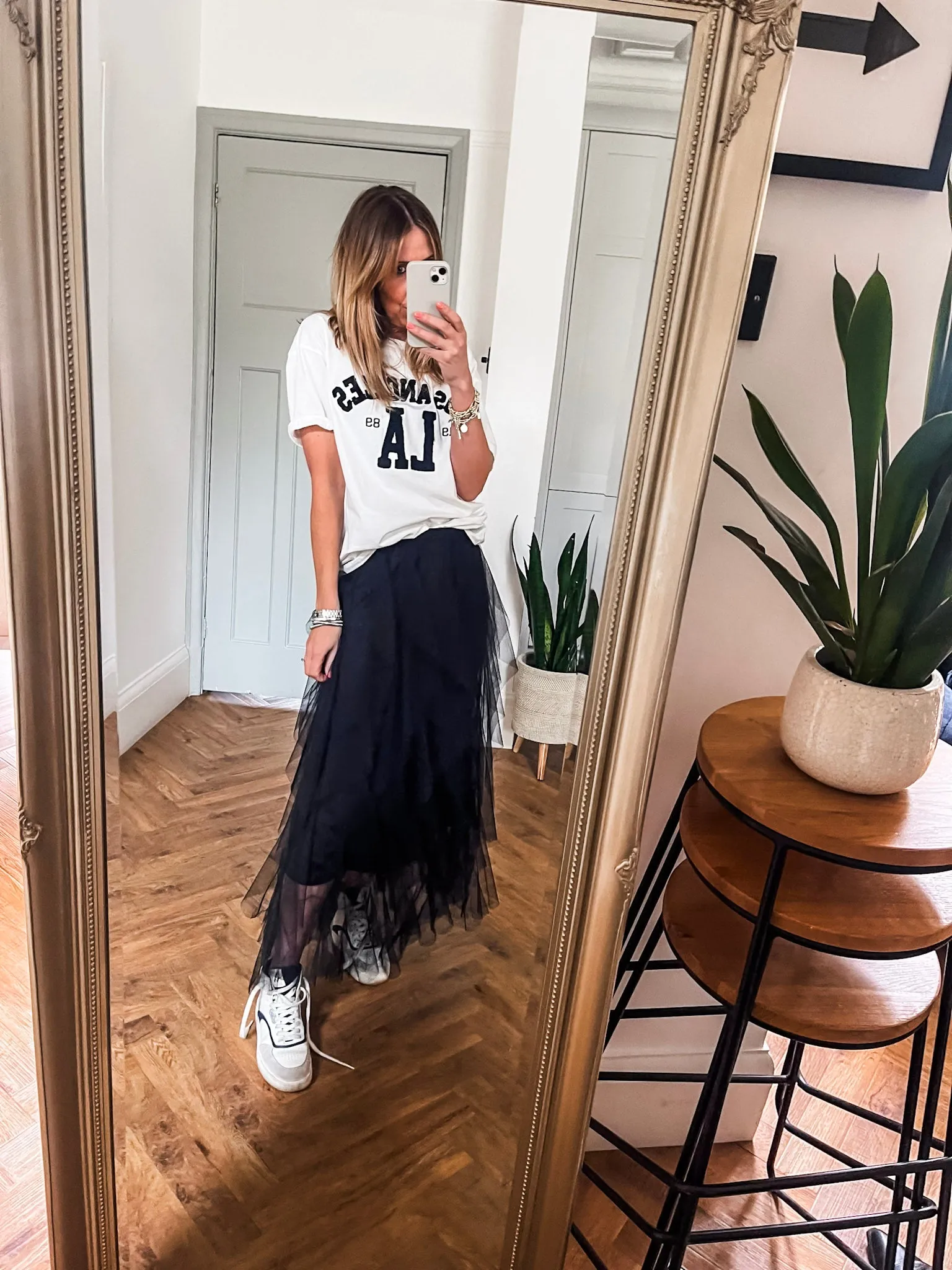Tulle Layered Mesh Skirt