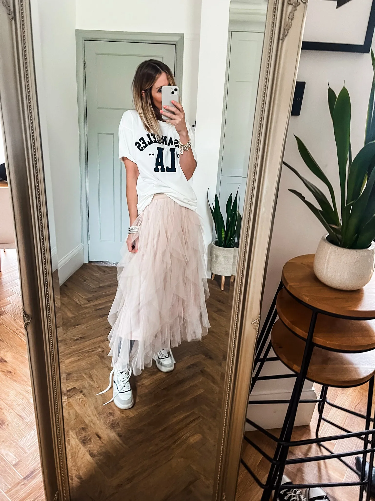 Tulle Layered Mesh Skirt