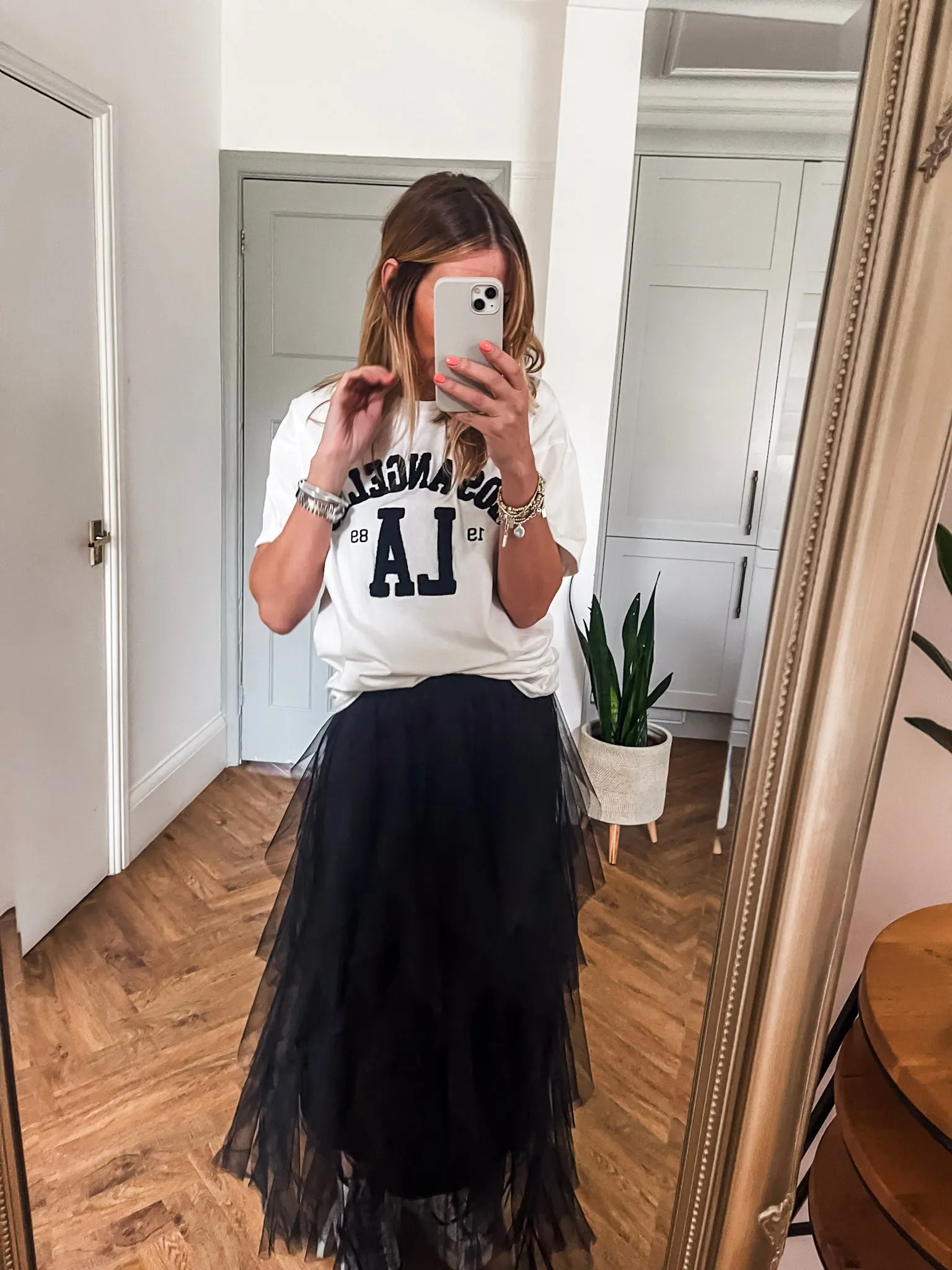 Tulle Layered Mesh Skirt