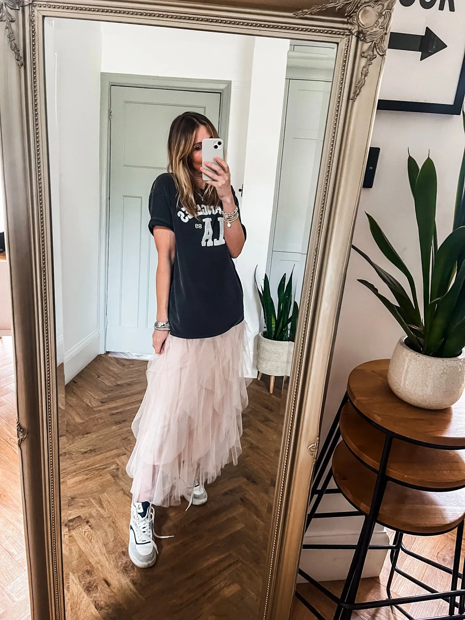 Tulle Layered Mesh Skirt