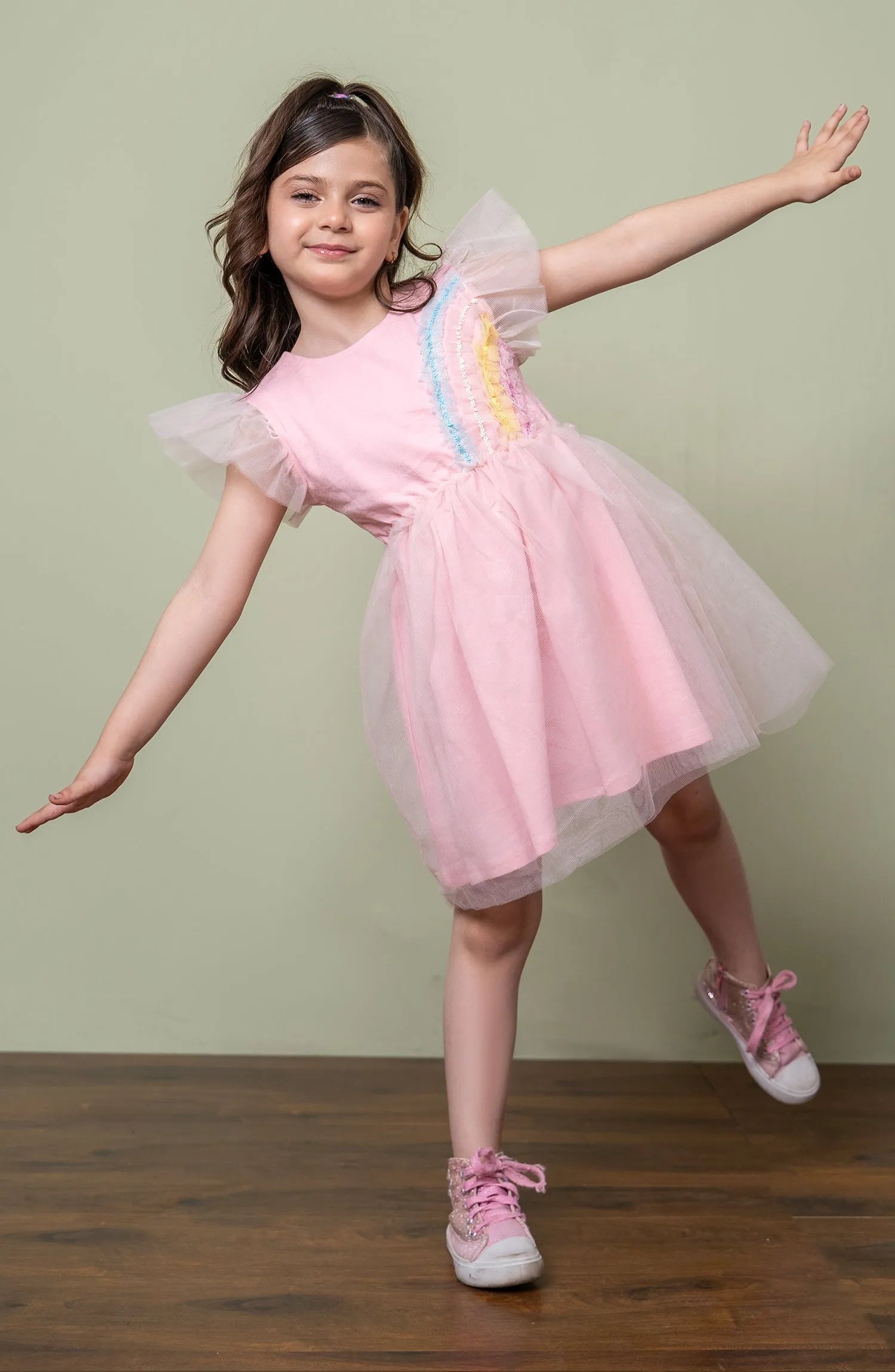 Tulle Sequined Dress