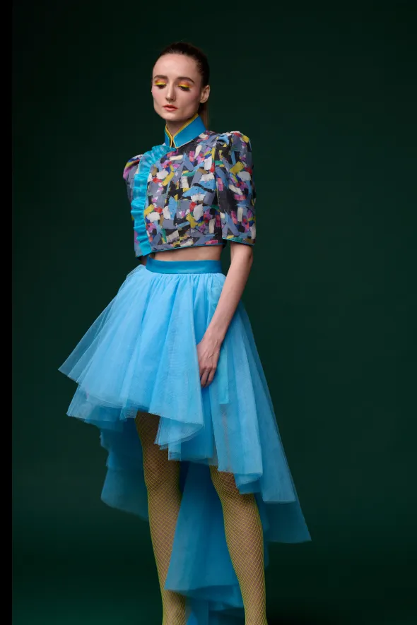 【TULLE】Layered High-Low Skirt