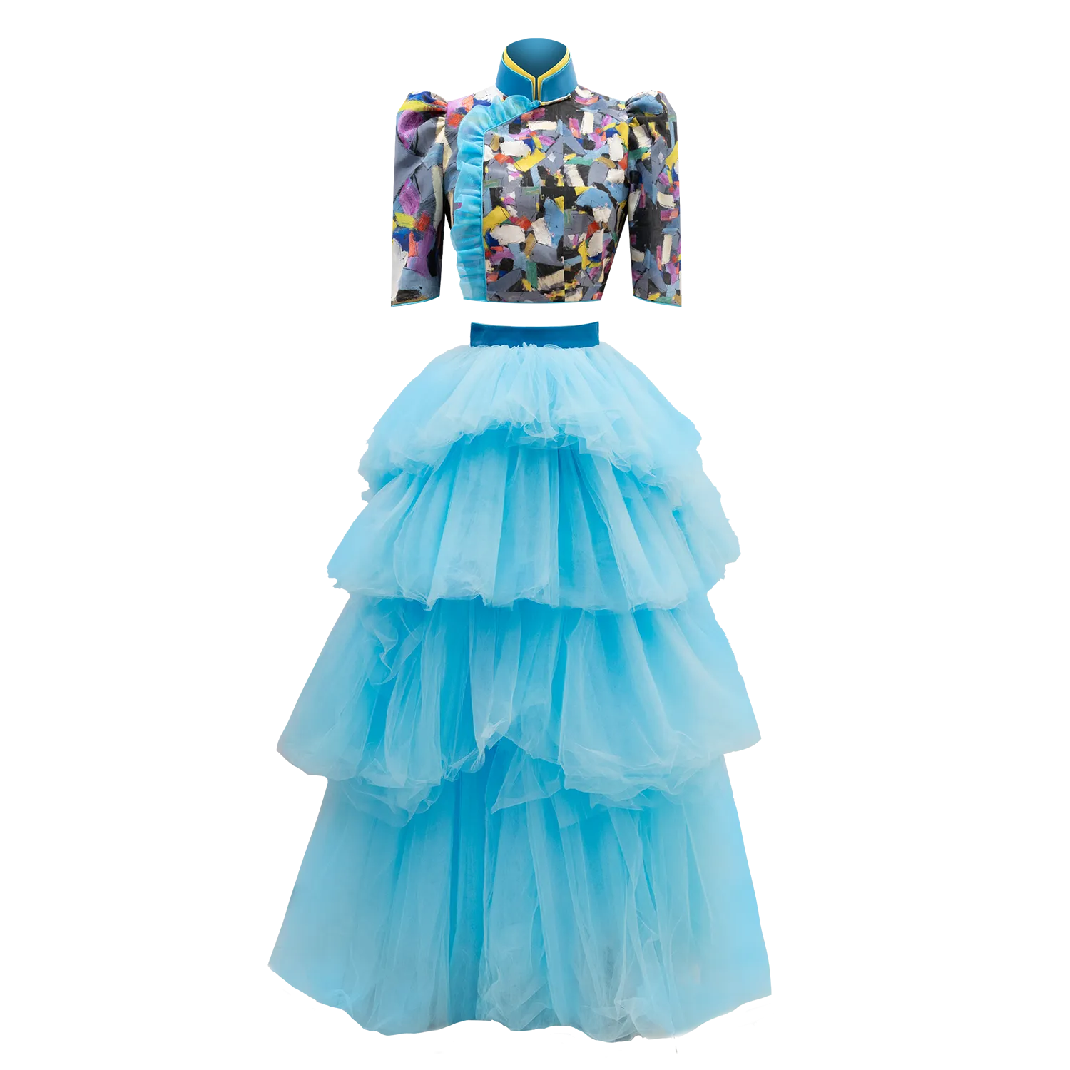 【TULLE】Layered High-Low Skirt