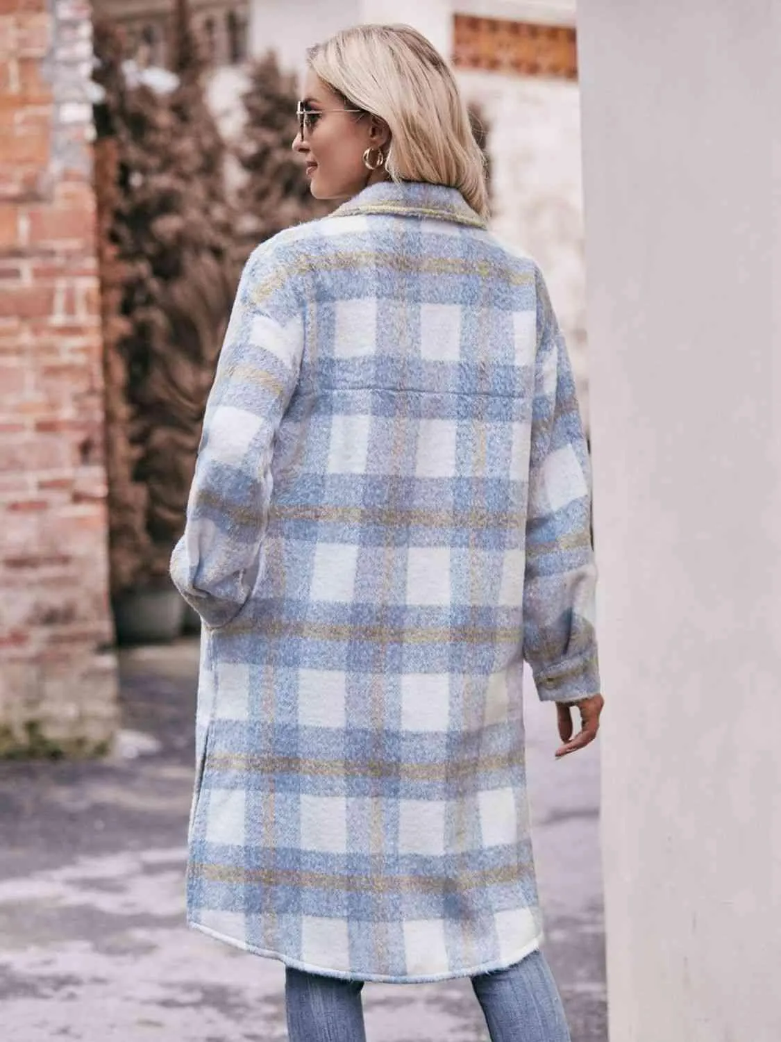 Ultimate Layer Button Down Long Plaid Coat