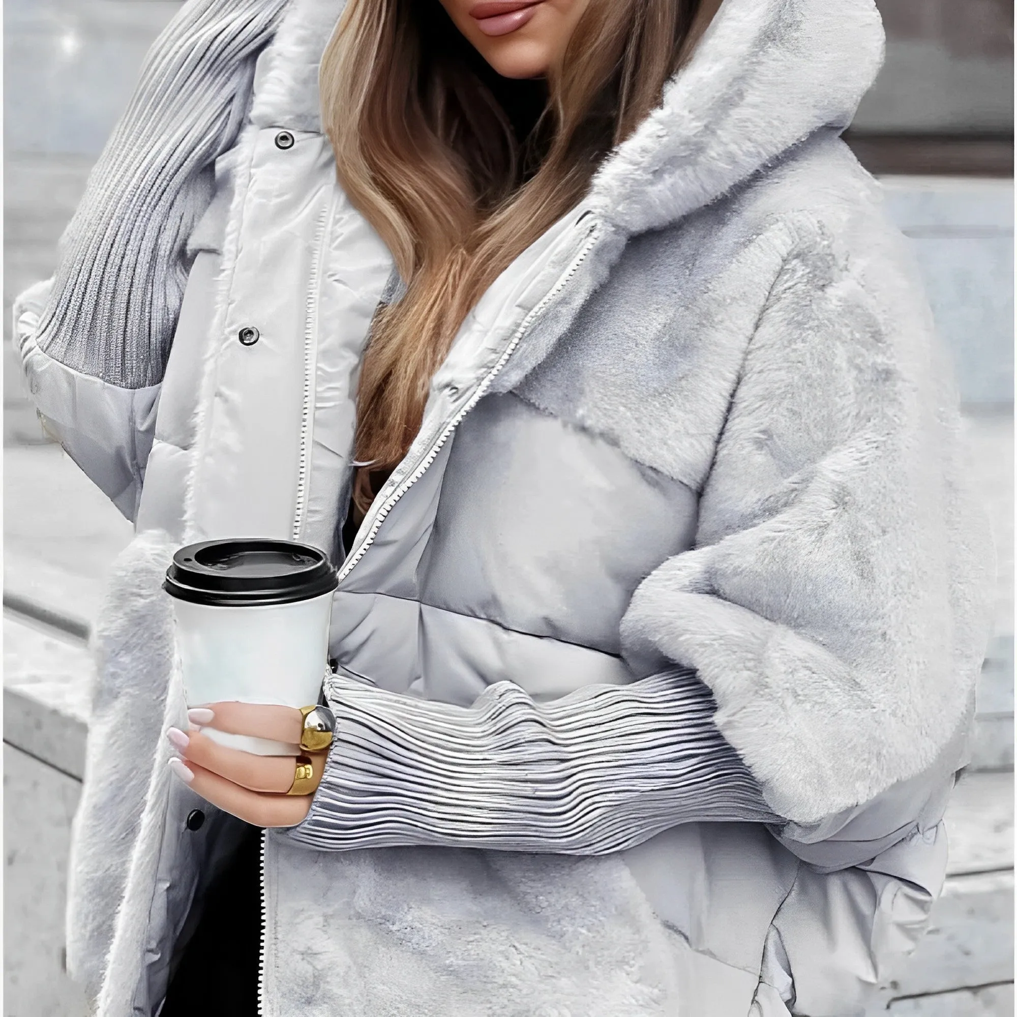 Winter Comfort Hooded Down Jacket