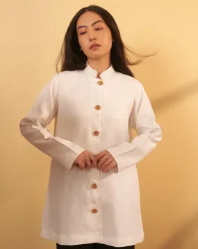 Women's Linen Overcoat IRENE | Custom Tailored