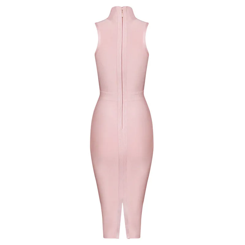 Women's Summer Sleeveless Midi Sheath Dress