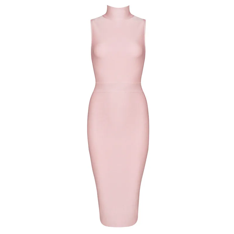 Women's Summer Sleeveless Midi Sheath Dress