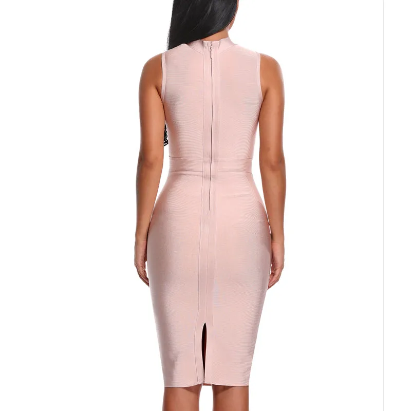Women's Summer Sleeveless Midi Sheath Dress