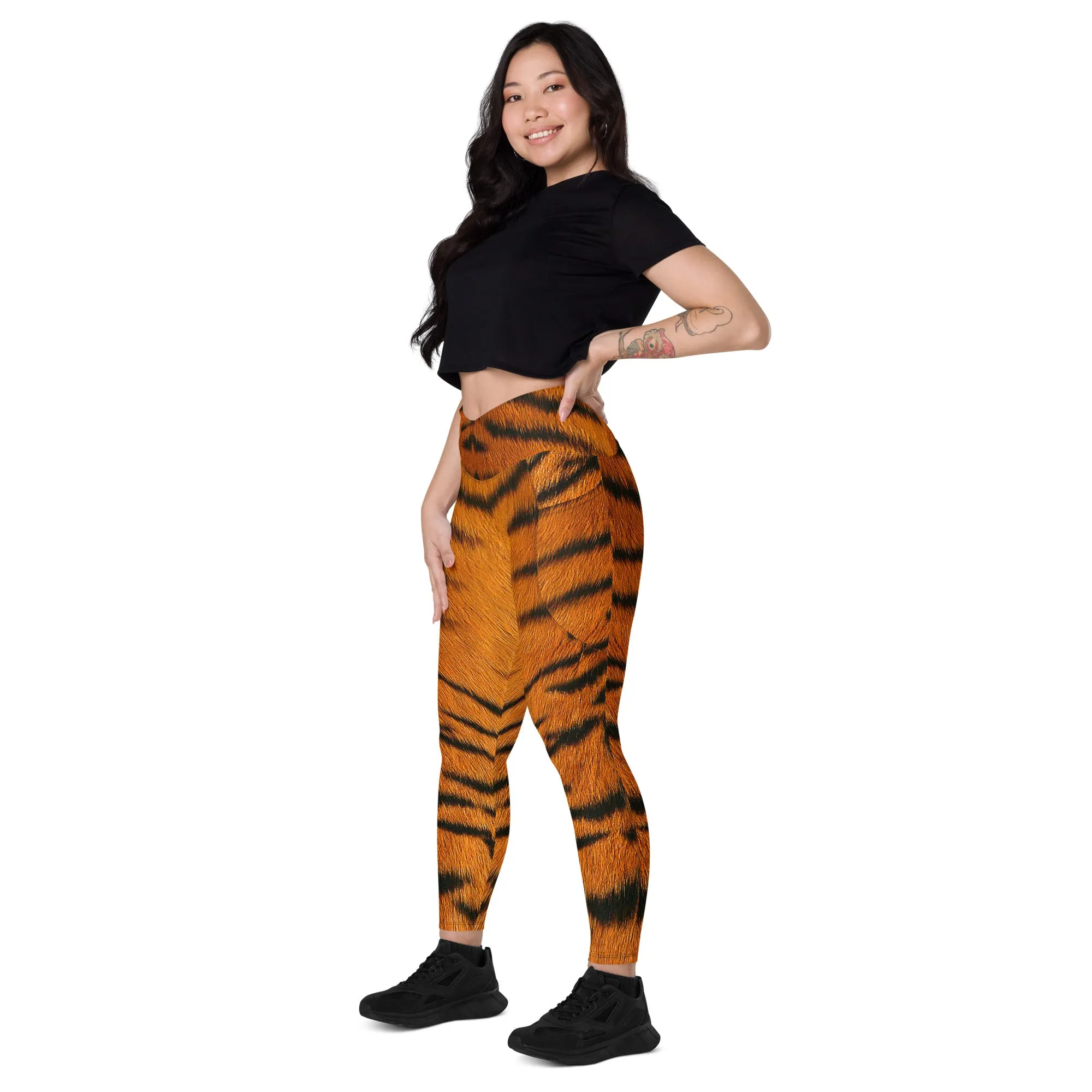 Women's Tiger Print Leggings, lioness-love