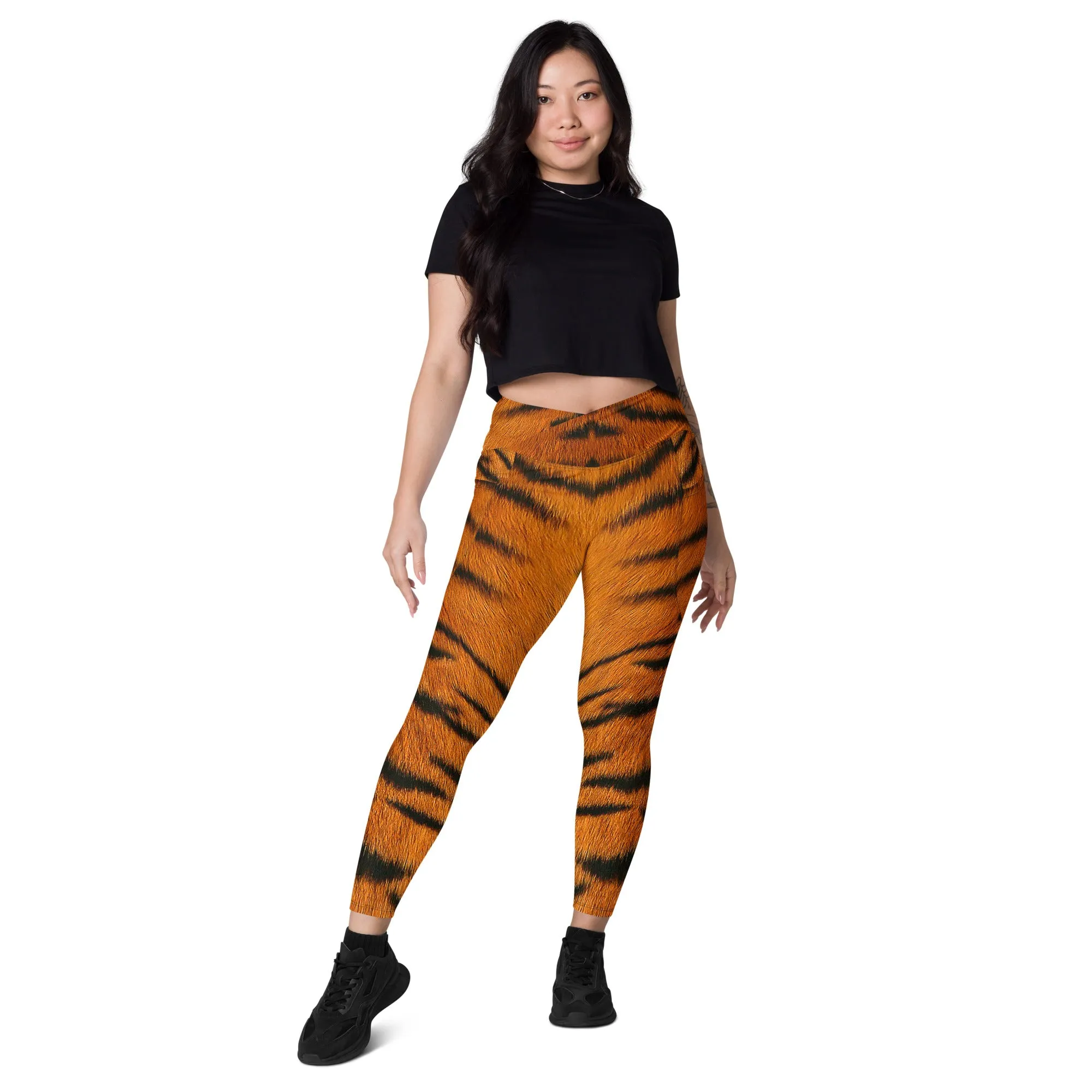 Women's Tiger Print Leggings, lioness-love