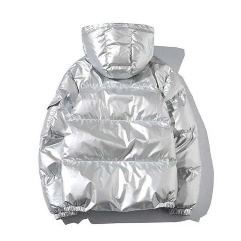 Women’s Winter Waterproof Hooded Parka – Thick, Warm Golden Jacket, Fashion Outerwear Coat