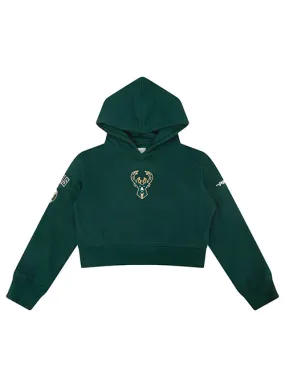 Youth Girl's Pro Standard Classic Milwaukee Bucks Hooded Sweatshirt