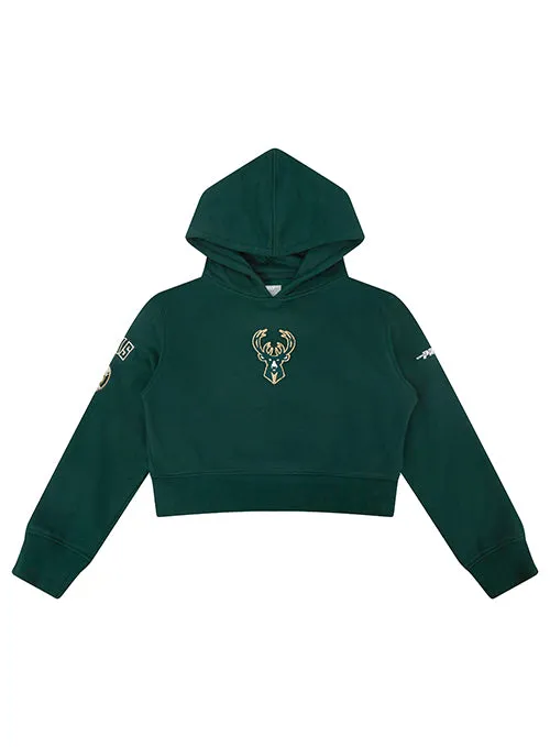 Youth Girl's Pro Standard Classic Milwaukee Bucks Hooded Sweatshirt